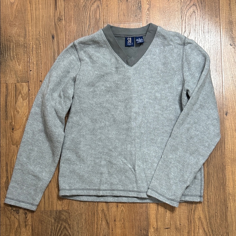 SO gray fleece long sleeve